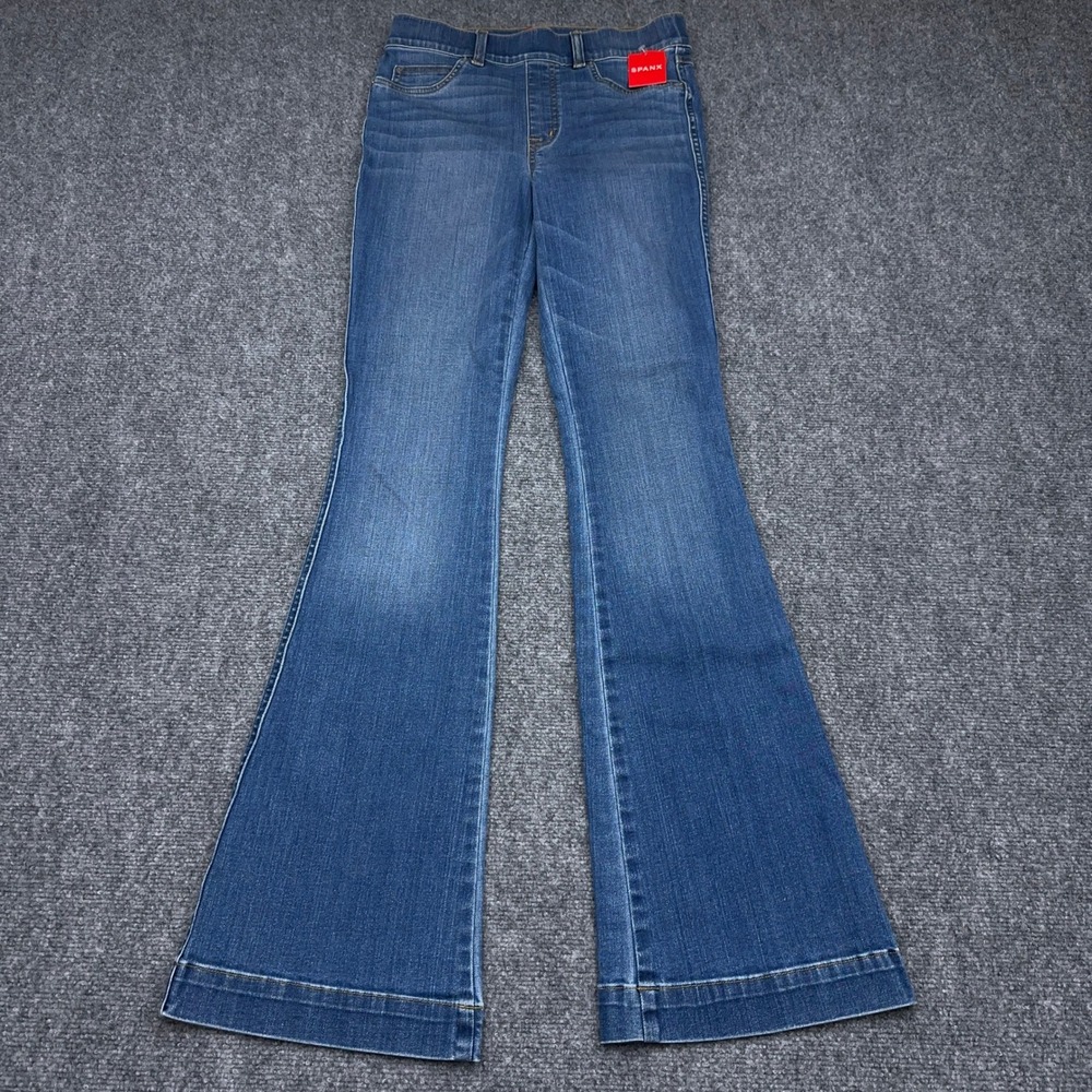 NEW Spanx‎ Flare Jeans Women S Vintage Indigo Pull-On High Rise Stretch 20456R